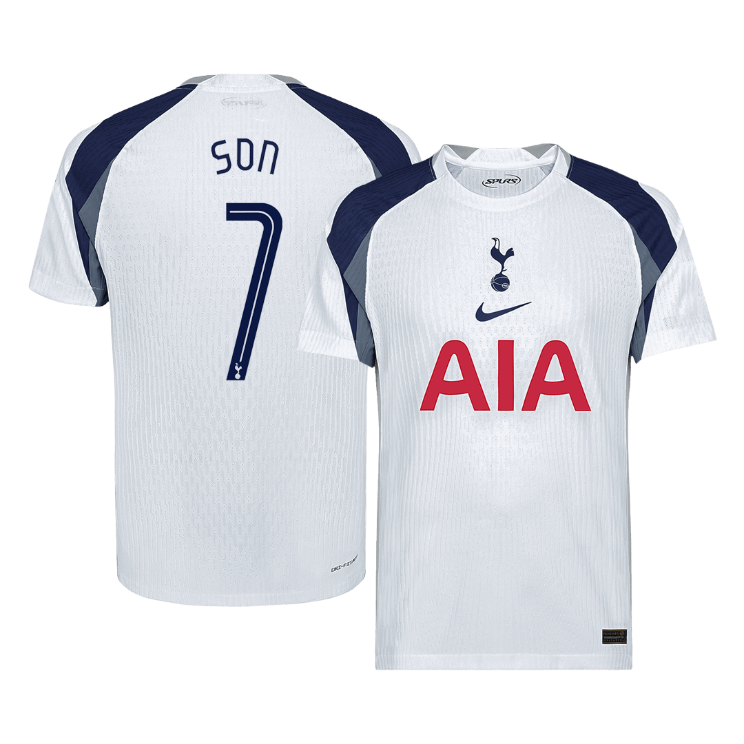 SON #7 Men's Tottenham Hotspur UCL 2025/26 Player Version Home Soccer Jersey - Slim Fit