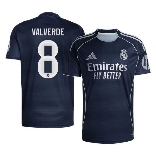 VALVERDE #8 Men's Real Madrid 2025/26 Away Soccer Jersey [PREMIUM]
