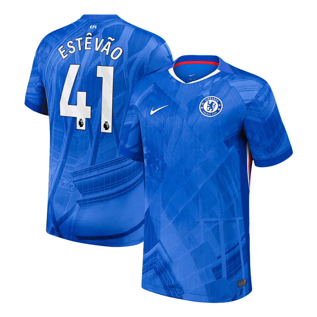 ESTÊVÃO #41 Men's Chelsea 2025/26 Home Soccer Jersey [PREMIUM]
