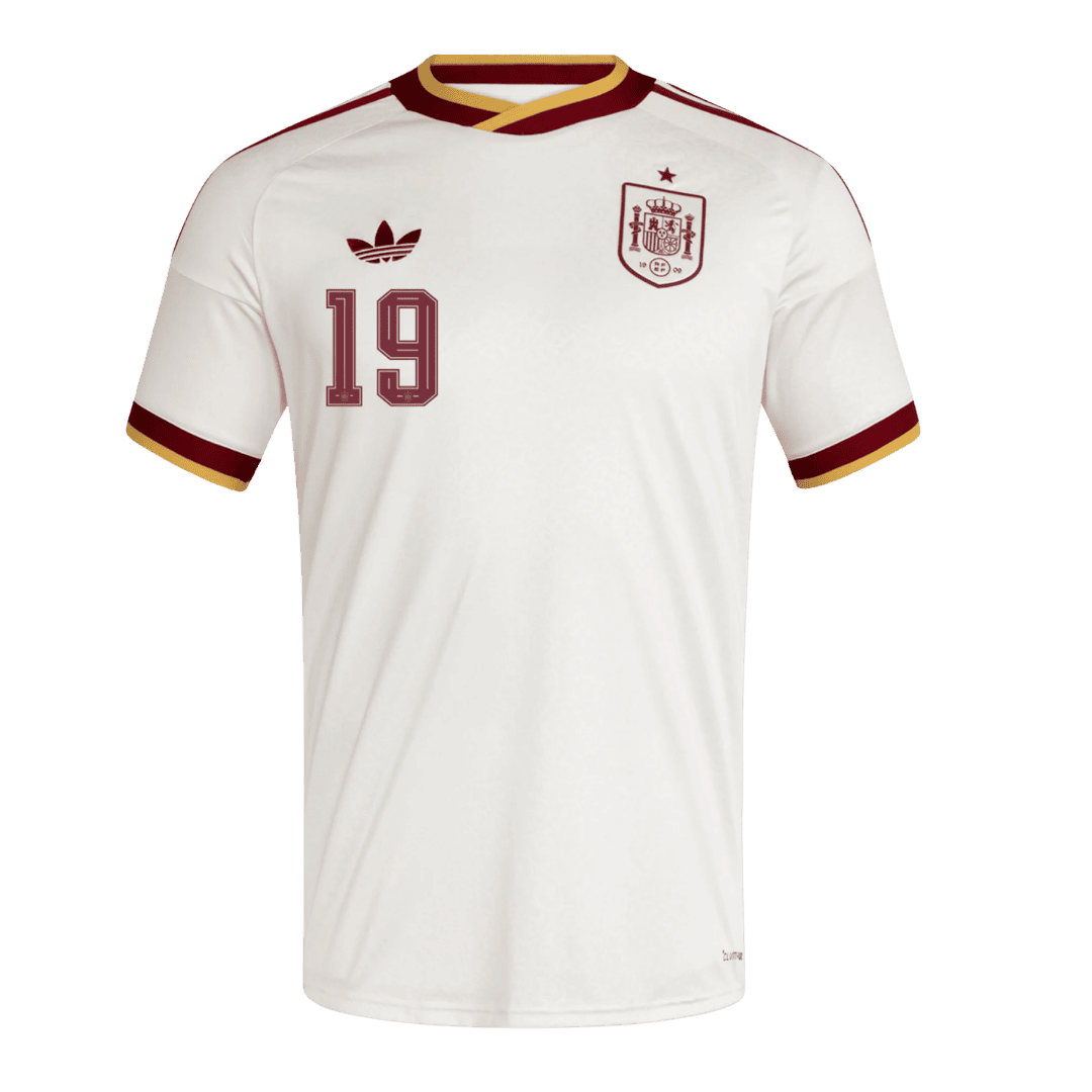 LAMINE YAMAL #19 Men's Spain World Cup 2026 Away Soccer Jersey