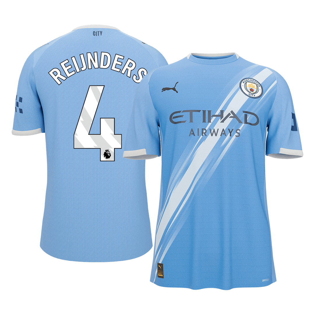 REIJNDERS #4 Men's Manchester City 2025/26 Home Soccer Jersey [PREMIUM]