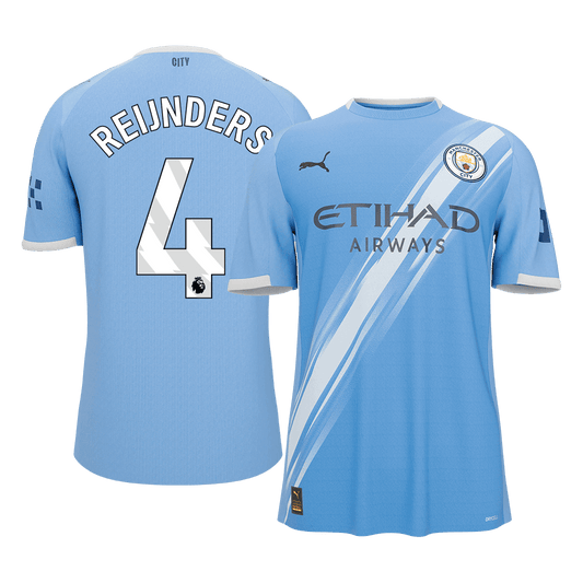REIJNDERS #4 Men's Manchester City 2025/26 Home Soccer Jersey [PREMIUM]