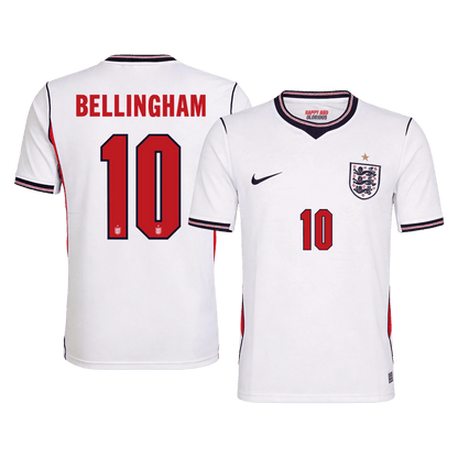 BELLINGHAM #10 Men's England World Cup 2026 Home Soccer Jersey