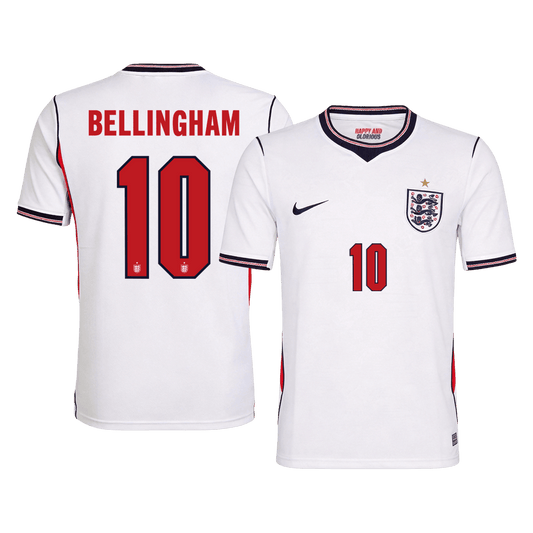 BELLINGHAM #10 Men's England World Cup 2026 Home Soccer Jersey