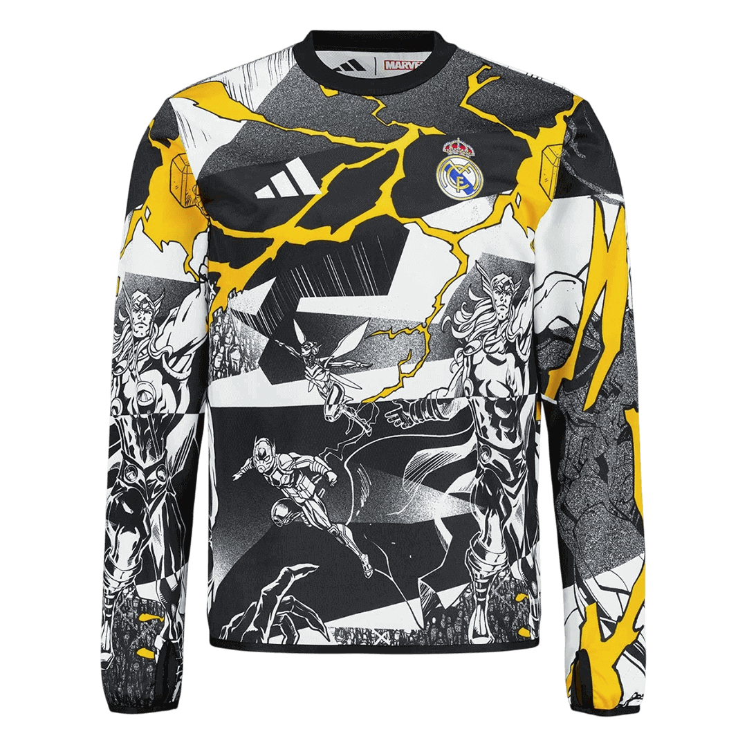 Men's Real Madrid 2025/26 Long Sleeve Soccer Jersey