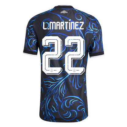 L. MARTÍNEZ #22 Men's Argentina World Cup 2026 Player Version Away Soccer Jersey - Slim Fit