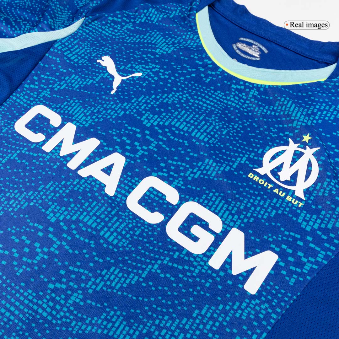 Men's Marseille 2025/26 Player Version Third Away Soccer Jersey - Slim Fit