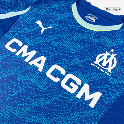 Men's Marseille 2025/26 Player Version Third Away Soccer Jersey - Slim Fit