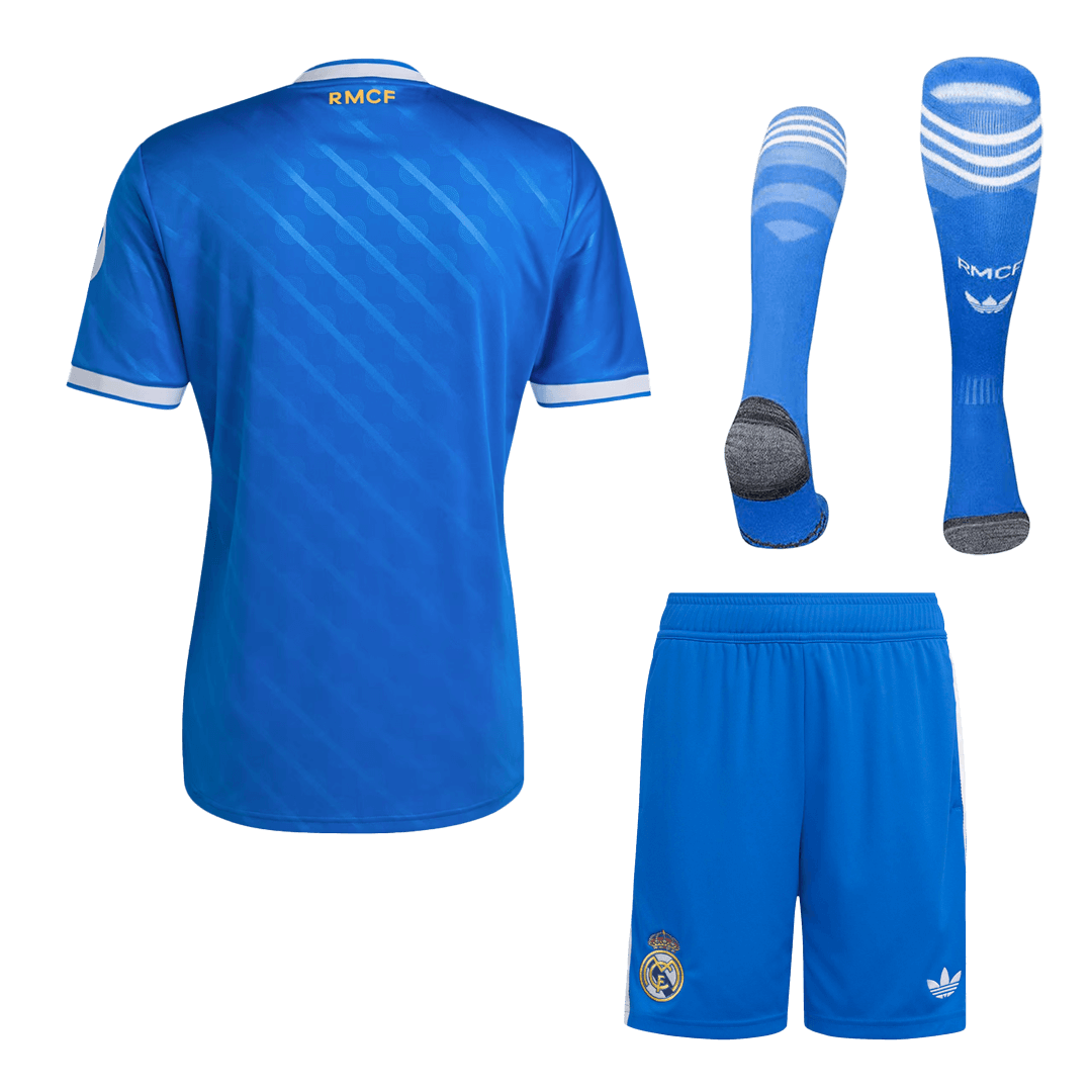Men's Real Madrid 2025/26 Third Away Soccer Jersey Full Kit