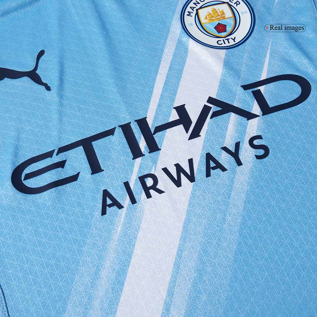 Men's Manchester City 2025/26 Player Version Home Soccer Jersey - Slim Fit