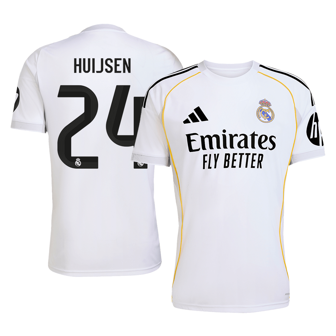 HUIJSEN #24 Men's Real Madrid 2025/26 Home Soccer Jersey [PREMIUM]