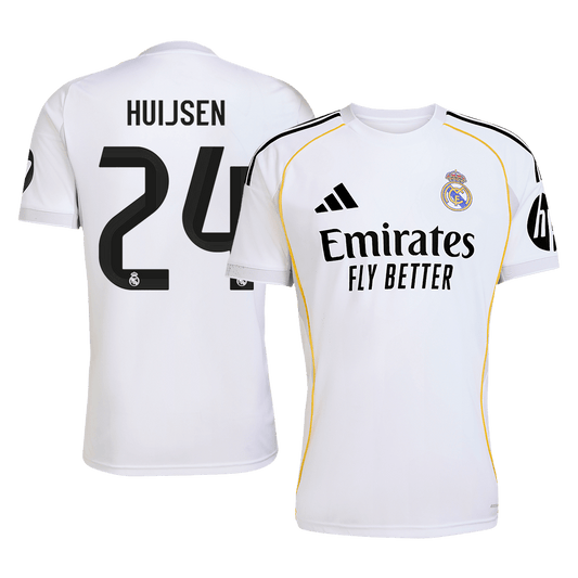 HUIJSEN #24 Men's Real Madrid 2025/26 Home Soccer Jersey [PREMIUM]