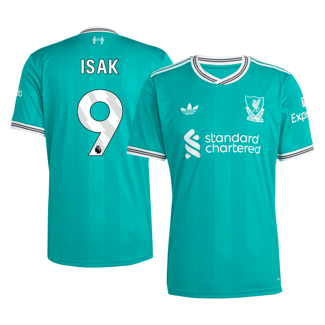 ISAK #9 Men's Liverpool 2025/26 Third Away Soccer Jersey