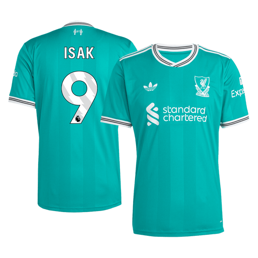 ISAK #9 Men's Liverpool 2025/26 Third Away Soccer Jersey