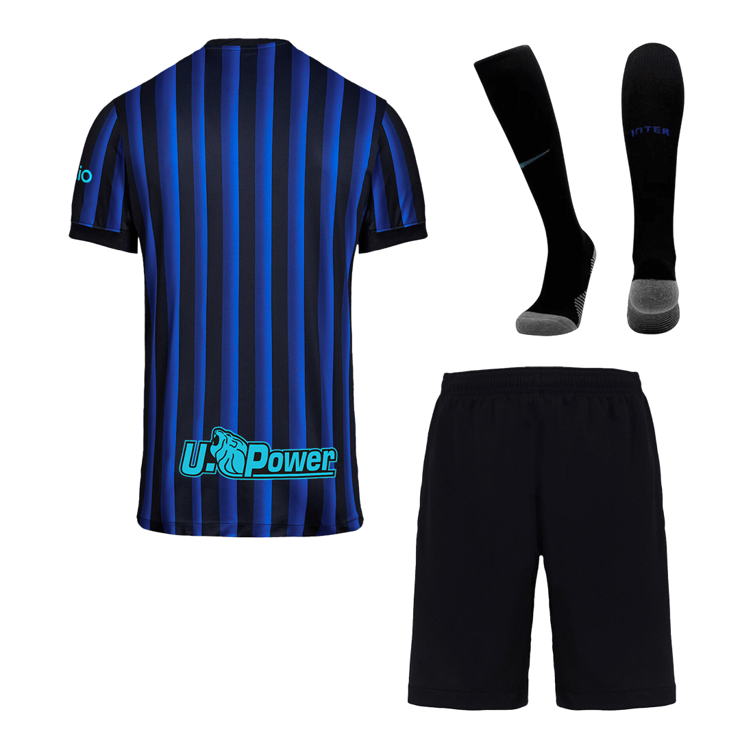 Men's Inter Milan 2025/26 Home Soccer Jersey Full Kit
