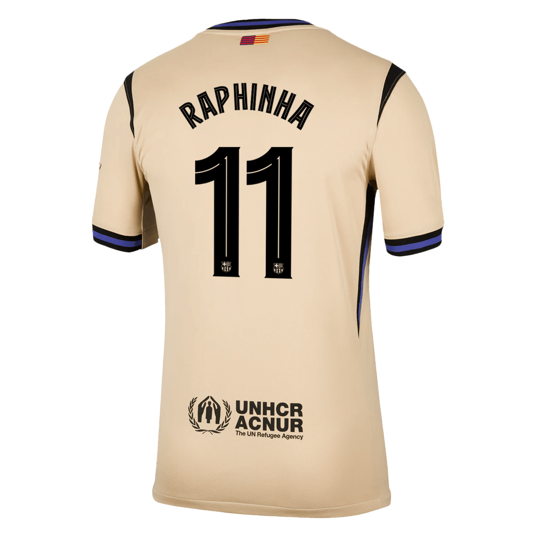 RAPHINHA #11 Men's Barcelona UCL 2025/26 Away Soccer Jersey