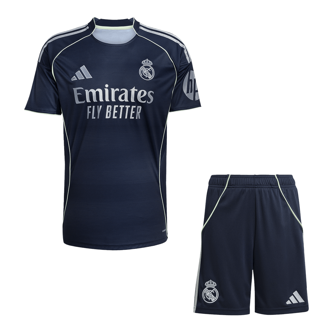 Men's Real Madrid 2025/26 Away Soccer Jersey Kit [PREMIUM]