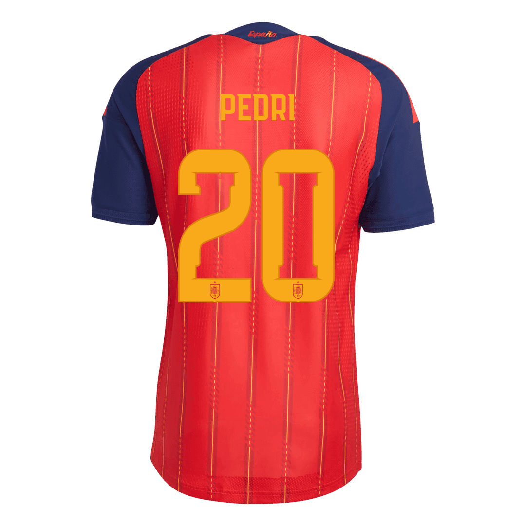 PEDRI #20 Men's Spain World Cup 2026 Player Version Champion Edition Home Soccer Jersey