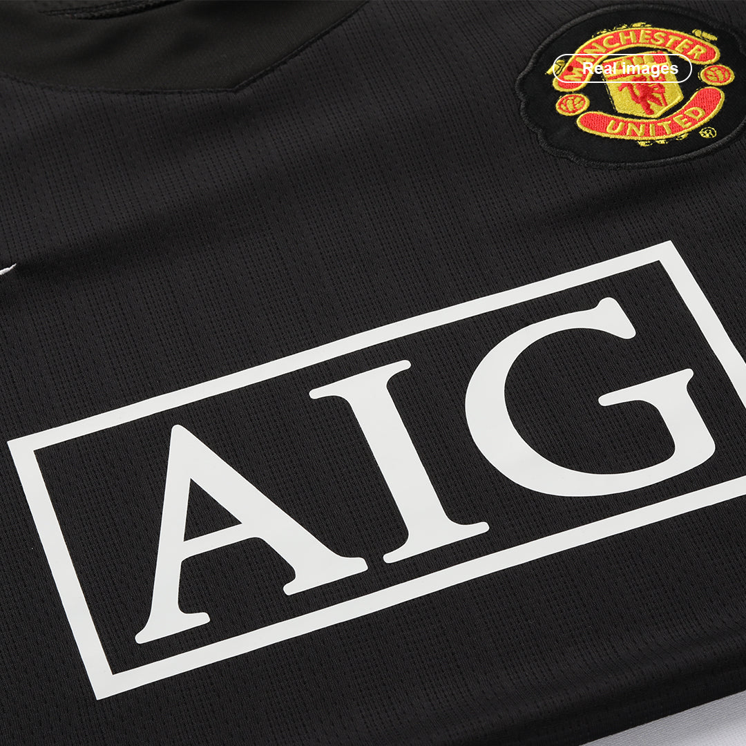 Retro SCHOLES #18 Men's Manchester United 2007/08 Away Soccer Jersey