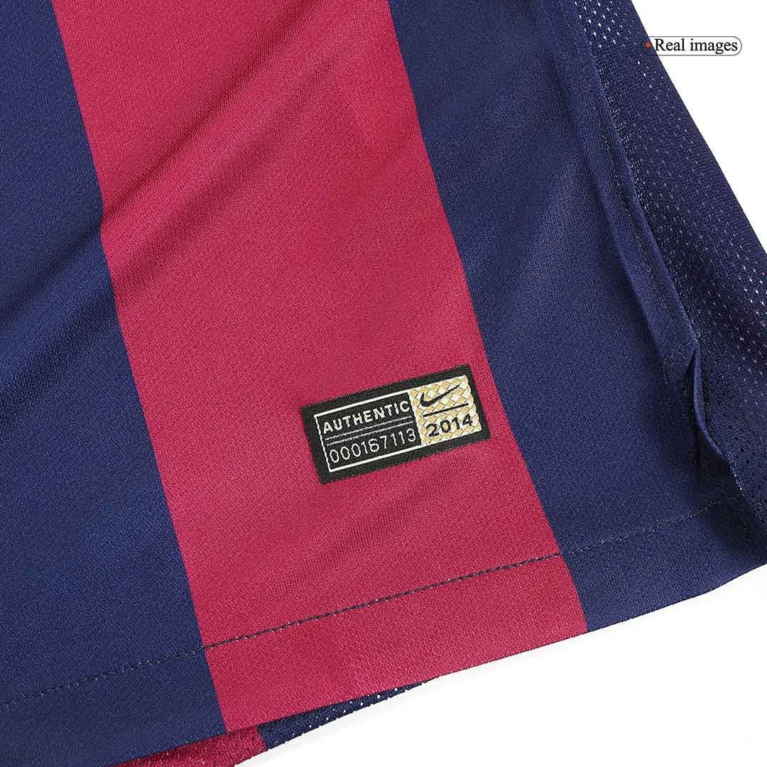 Retro NEYMAR JR #11 Men's Barcelona 2014/15 Home Soccer Jersey