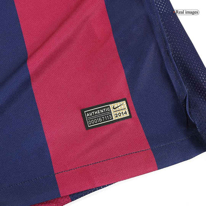 Retro Men's Barcelona 2014/15 Home Soccer Jersey