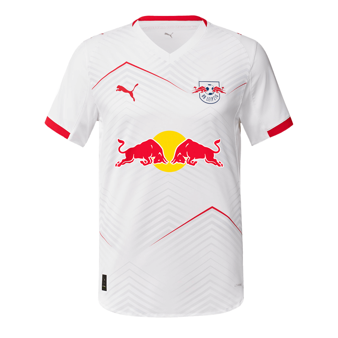 Men's RB Leipzig 2025/26 Player Version Home Soccer Jersey - Slim Fit
