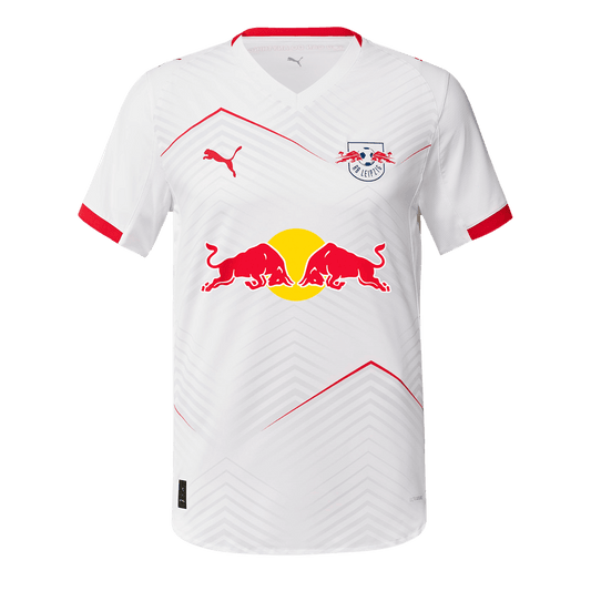 Men's RB Leipzig 2025/26 Player Version Home Soccer Jersey - Slim Fit