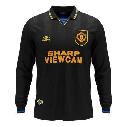 Retro Men's Manchester United 1993/94 Away Long Sleeve Soccer Jersey