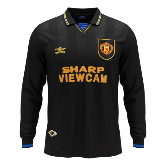 Retro Men's Manchester United 1993/94 Away Long Sleeve Soccer Jersey