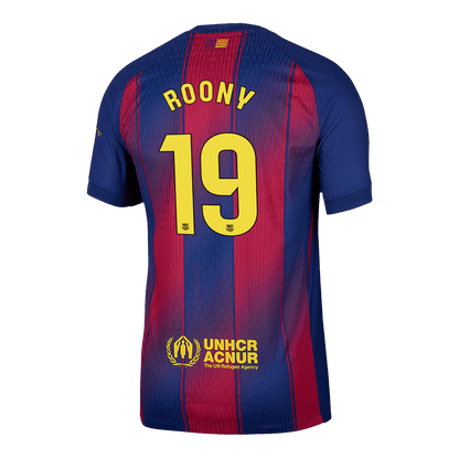 ROONY #19 Men's Barcelona 2025/26 Player Version Home Soccer Jersey - Slim Fit