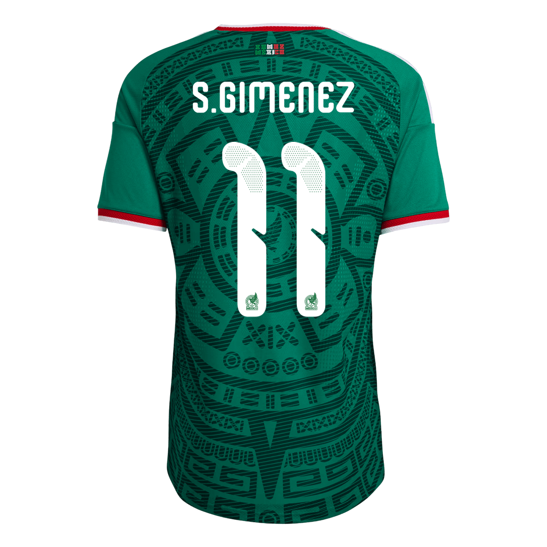 S.GIMENEZ #11 Men's Mexico World Cup 2026 Player Version Home Soccer Jersey - Slim Fit