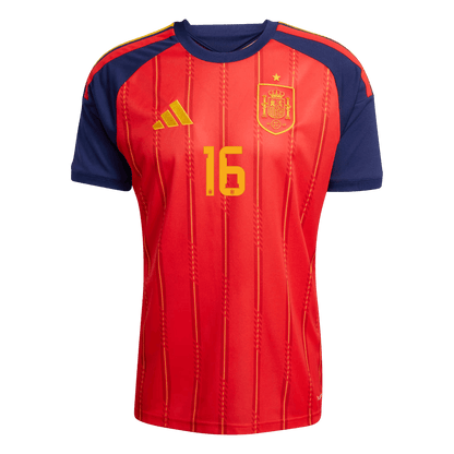 RODRIGO #16 Men's Spain World Cup 2026 Home Soccer Jersey [PREMIUM]