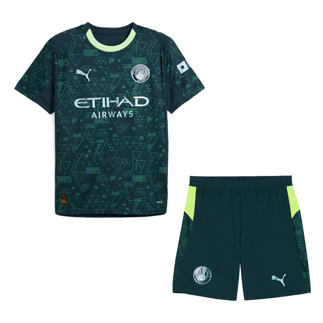 Men's Manchester City 2025/26 Fourth Away Soccer Jersey Kit