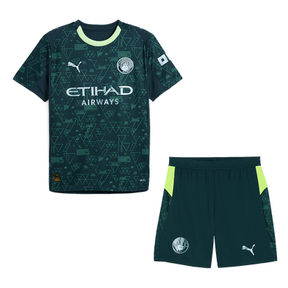 Men's Manchester City 2025/26 Fourth Away Soccer Jersey Kit