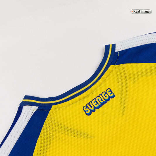 Men's Sweden World Cup 2026 Player Version Home Soccer Jersey - Slim Fit