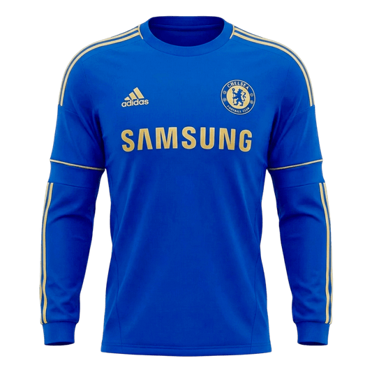 Retro Men's Chelsea 2012/13 Home Long Sleeve Soccer Jersey