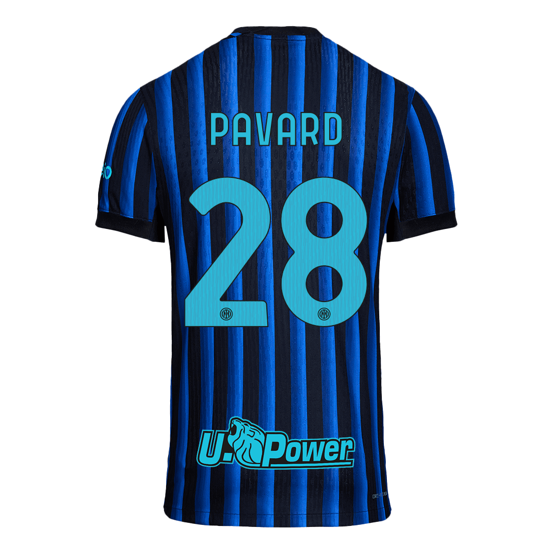 PAVARD #28 Men's Inter Milan 2025/26 Player Version Home Soccer Jersey - Slim Fit