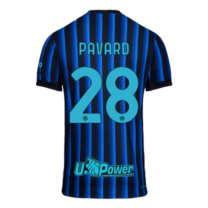 PAVARD #28 Men's Inter Milan 2025/26 Player Version Home Soccer Jersey - Slim Fit