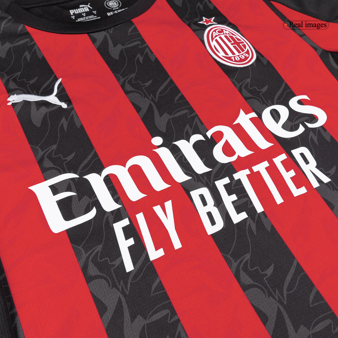 Men's AC Milan 2025/26 Home Soccer Jersey Full Kit [PREMIUM]