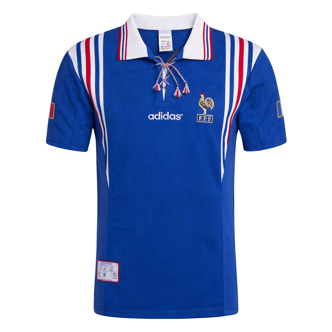 Retro Men's France 1996 Home Soccer Jersey