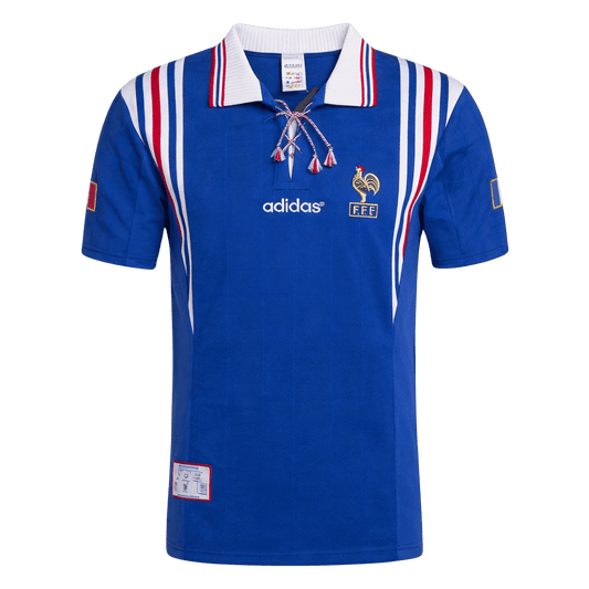 Retro Men's France 1996 Home Soccer Jersey