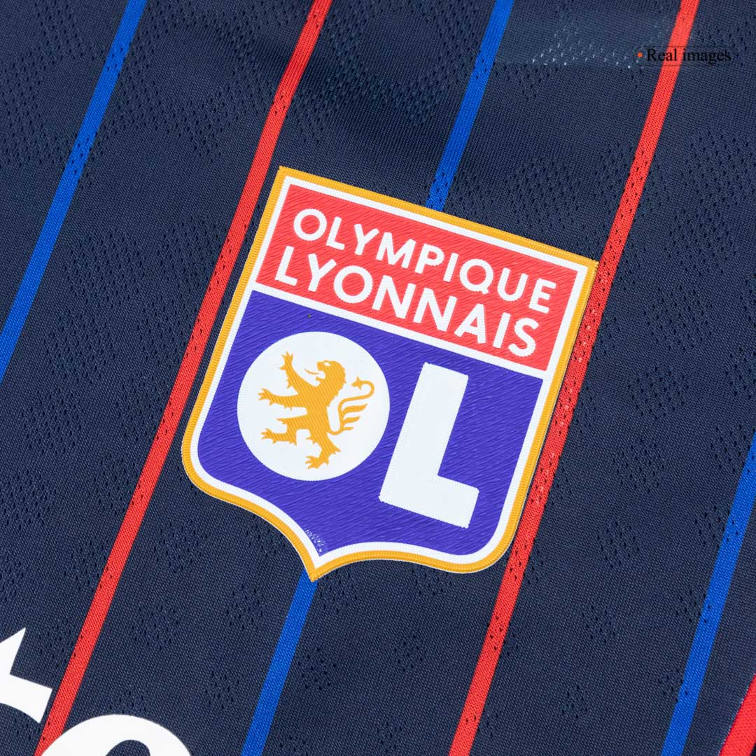 Men's Olympique Lyonnais 2025/26 Player Version Away Soccer Jersey - Slim Fit