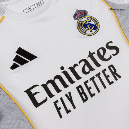 Kid's Real Madrid 2025/26 Home Soccer Jersey Full Kit [PREMIUM]
