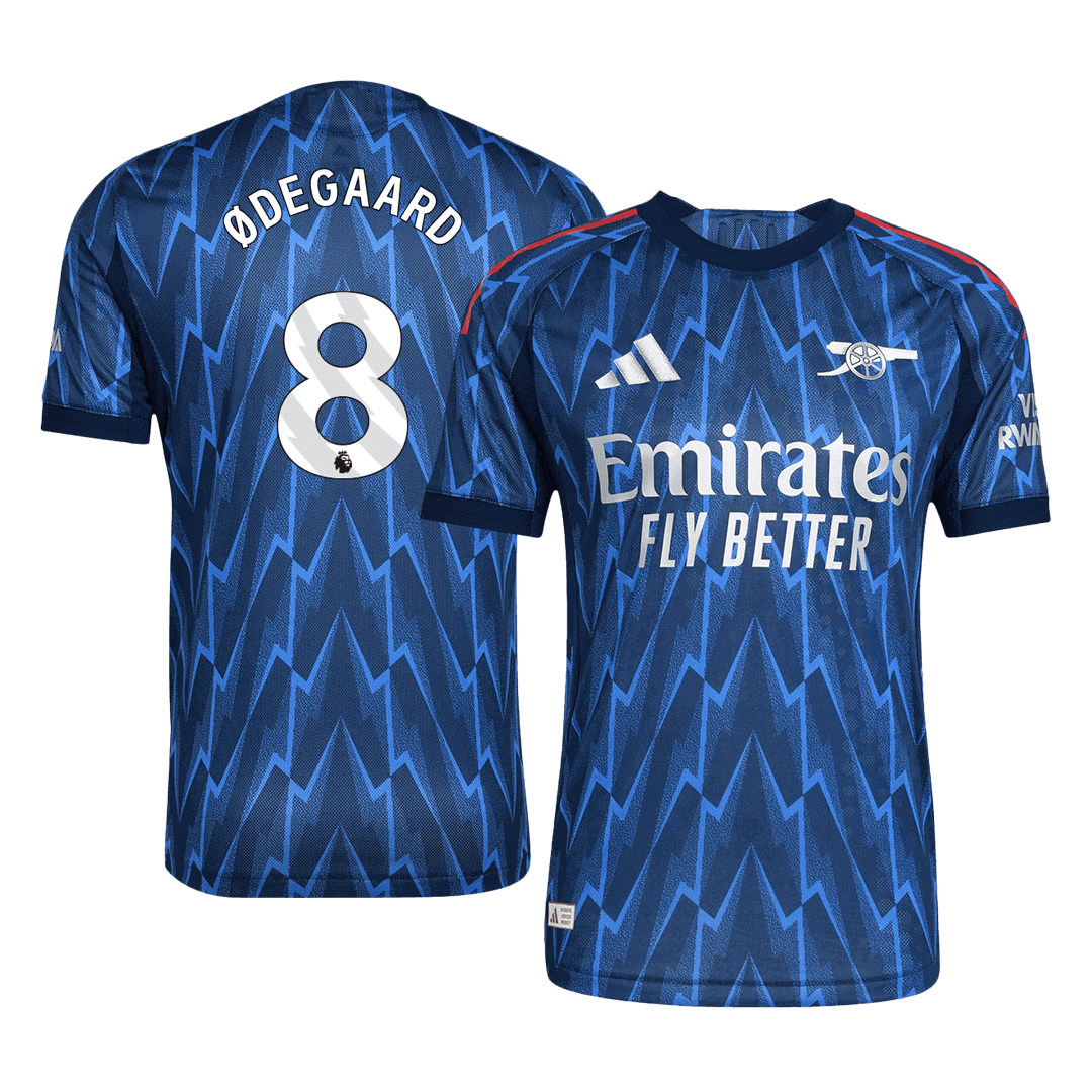 ØDEGAARD #8 Men's Arsenal 2025/26 Player Version Away Soccer Jersey - Slim Fit