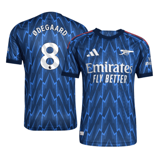 ØDEGAARD #8 Men's Arsenal 2025/26 Player Version Away Soccer Jersey - Slim Fit