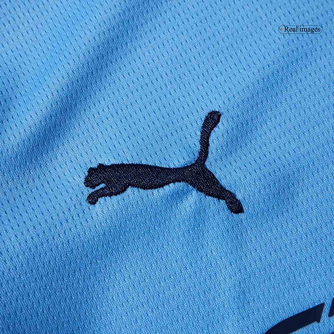 Kid's Manchester City 2025/26 Home Soccer Jersey Full Kit