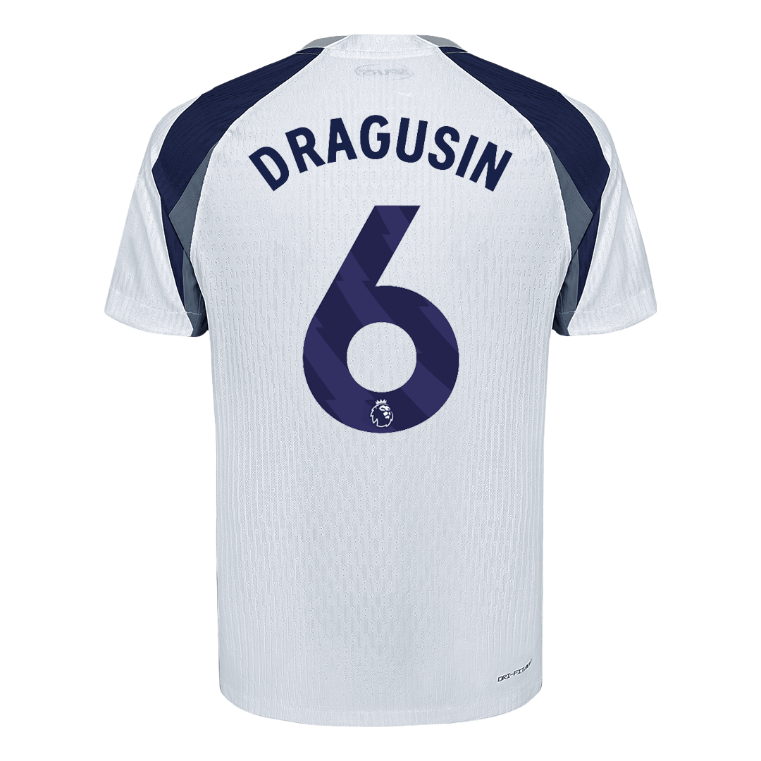 DRAGUSIN #6 Men's Tottenham Hotspur 2025/26 Player Version Home Soccer Jersey - Slim Fit