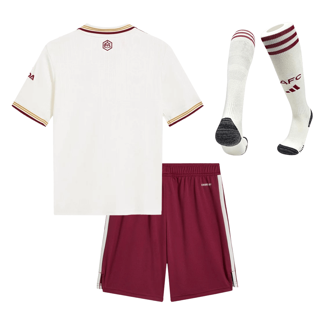 Kid's Arsenal 2025/26 Third Away Soccer Jersey Full Kit