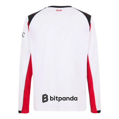 Men's AC Milan 2025/26 Away Long Sleeve Soccer Jersey