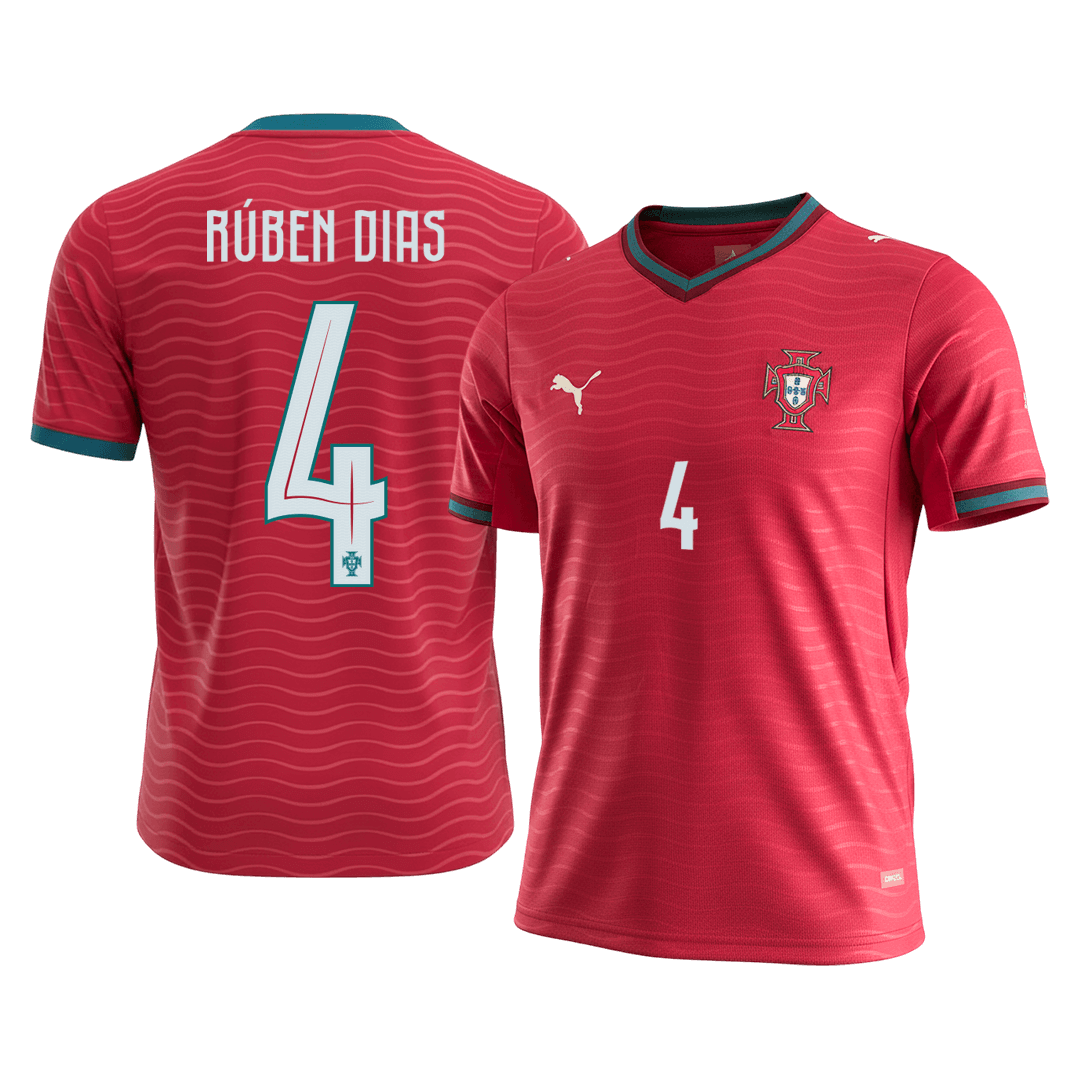 RÚBEN DIAS #4 Men's Portugal World Cup 2026 Home Soccer Jersey